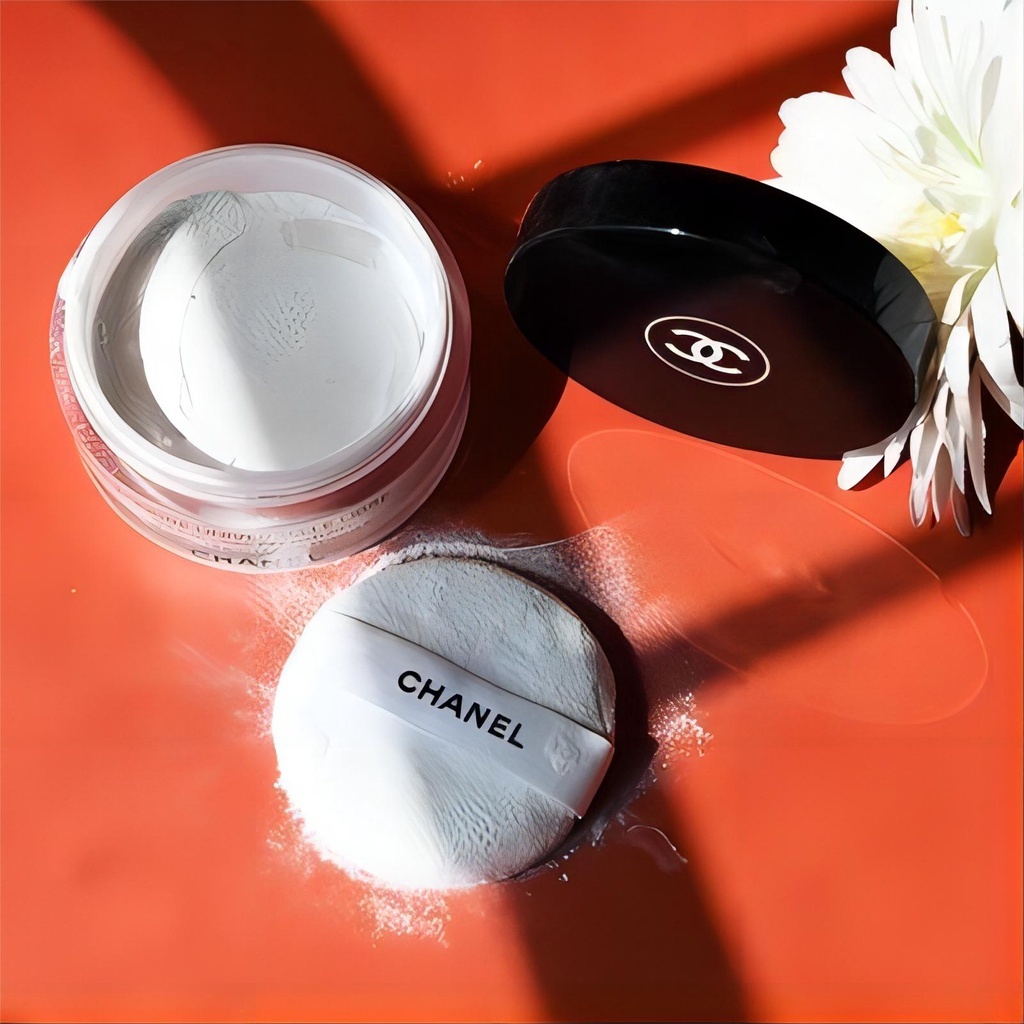 CHANEL Poudre Universelle Libre Loose Powder 30g /Chanel Loose Powder Makeup Control Tahan Lama Kontrol Minyak Cerah - รูปที่ 5