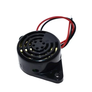SFM-27 สีดำ/สีขาว DC3-24V Active Buzzer Electronics บัซเซอร์ ออด สัญญาณเสียงเตือน เสียงดังยาวต่อเนื่อง 3-24VDC L336