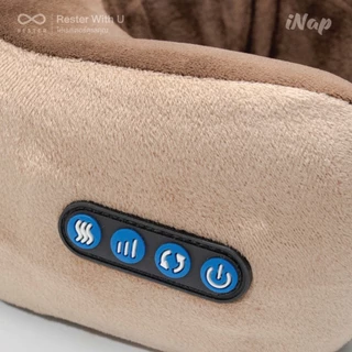 (ซื้อคู่ถูกกว่า) Rester หมอนนวดคอไฟฟ้า หมอนรองคอไร้สาย รุ่น iNap Massage Neck Pillow