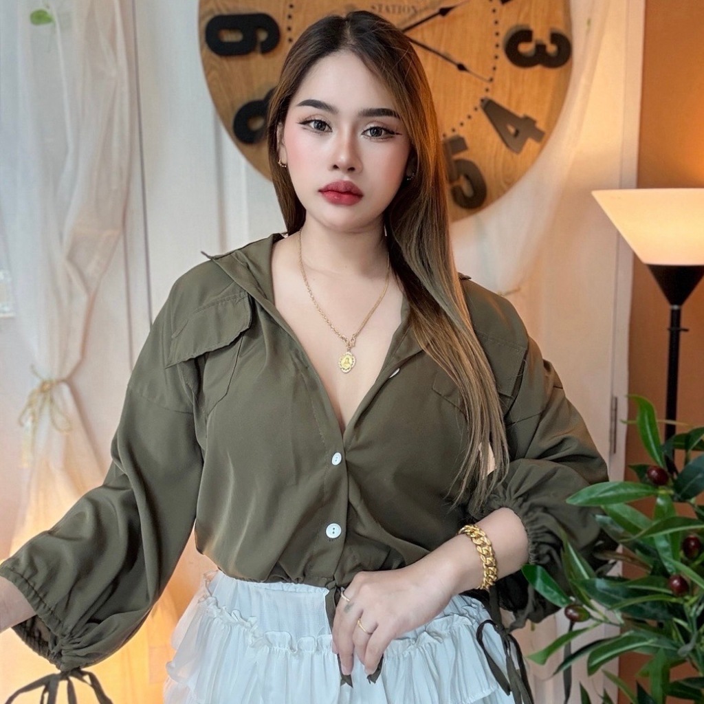 เสื้อผ้าสาวอวบ พร้อมส่ง เสื้อเชิ้ตทรงสวย ใส่ออกทริป ใส่ได้ทุกโอกาส อก36-44หน้าผ้า44เชิ้ต **รุ่น เชิ้ตเดินป่า** - รูปที่ 3