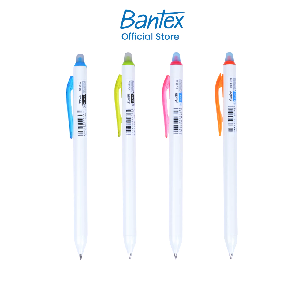Bantex ปากกาเจลลบได้ ปากกา 0.5 มม. สุ่มสี จับถนัดมือ เขียนลื่น ใช้ได้ทุกพื้นผิวกระดาษ Gel Pen
