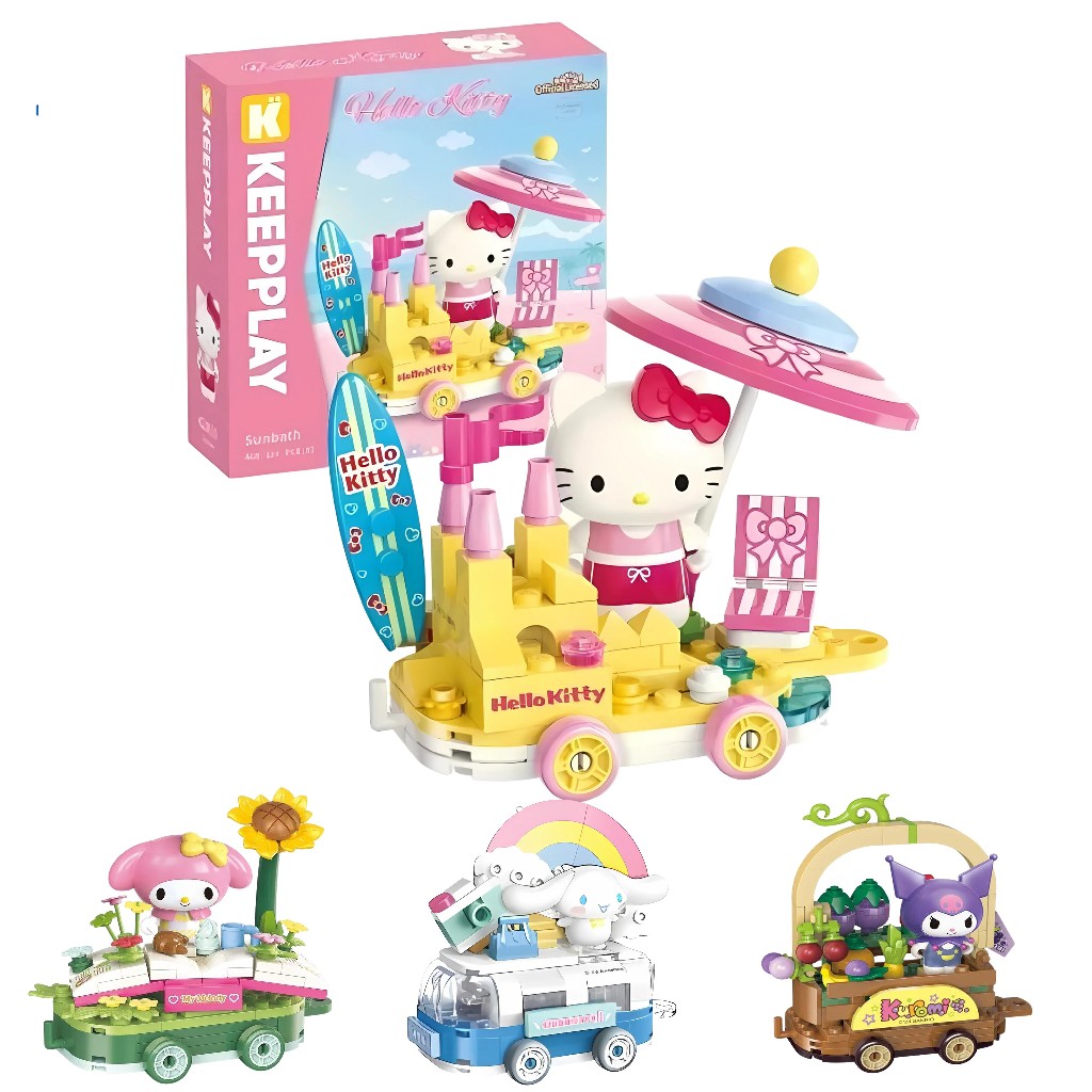 KEEPPLAY Sanrio train ชุดตัวต่อซานริโอ้รถไฟในธีมต่าง ๆ  รหัส  QMSRK2083