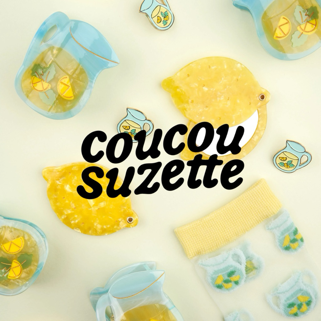 🍌พร้อมส่ง🥑❤️ส่งฟรีไม่ต้องใช้โค้ด❤️ COUCOU SUZTTE VITAMIN COLLECTION กิ๊บหนีบผม กิ๊บติดผม