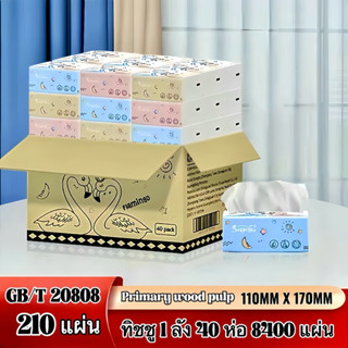 กระดาษทิชชู่  ยกลัง 40 ห่อ ทิชชู่ทำความสะอาด เหนียว นุ่ม ราค…
