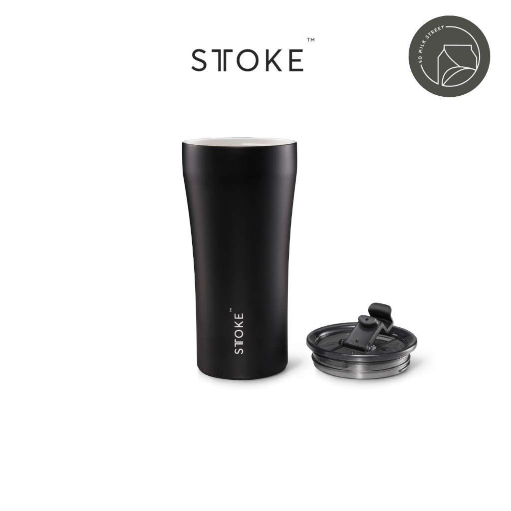 Sttoke Melbourne - The Commuter กระติกน้ำเซรามิก ไร้กลิ่นสเตนเลสรบกวน เก็บร้อนเก็บเย็น ฝาปิดสนิท พกพ