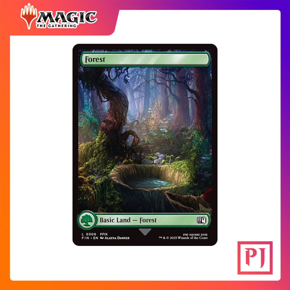 [MTG] Forest (#306) (Full Art) [FIN] [LAND] [COMMON] [NORMAL] [ENG] (การ์ดเมจิค / Magic the Gathering)