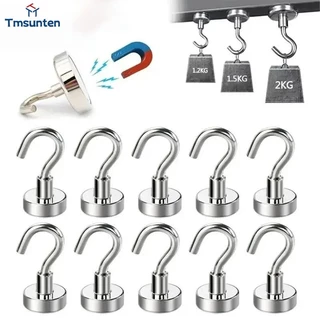 🛒ตะขอแม่เหล็ก 1 ชิ้น แม่เหล็กตะขอ Hook Magnet ตะขอแม่เหล็กทรงพลัง ตะขอเกี่ยว ตะขอแขวนของ แม่เหล็กแรงดึงดูดสูง Tmsunten