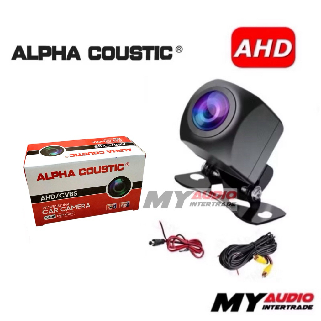 ALPHA COUSTIC กล้องมองหลัง ระบบ AHD 720/ 1080  สำหรับต่อจอแอนดรอย ของแท้ 100% ให้ภาพใส คมชัดมาก