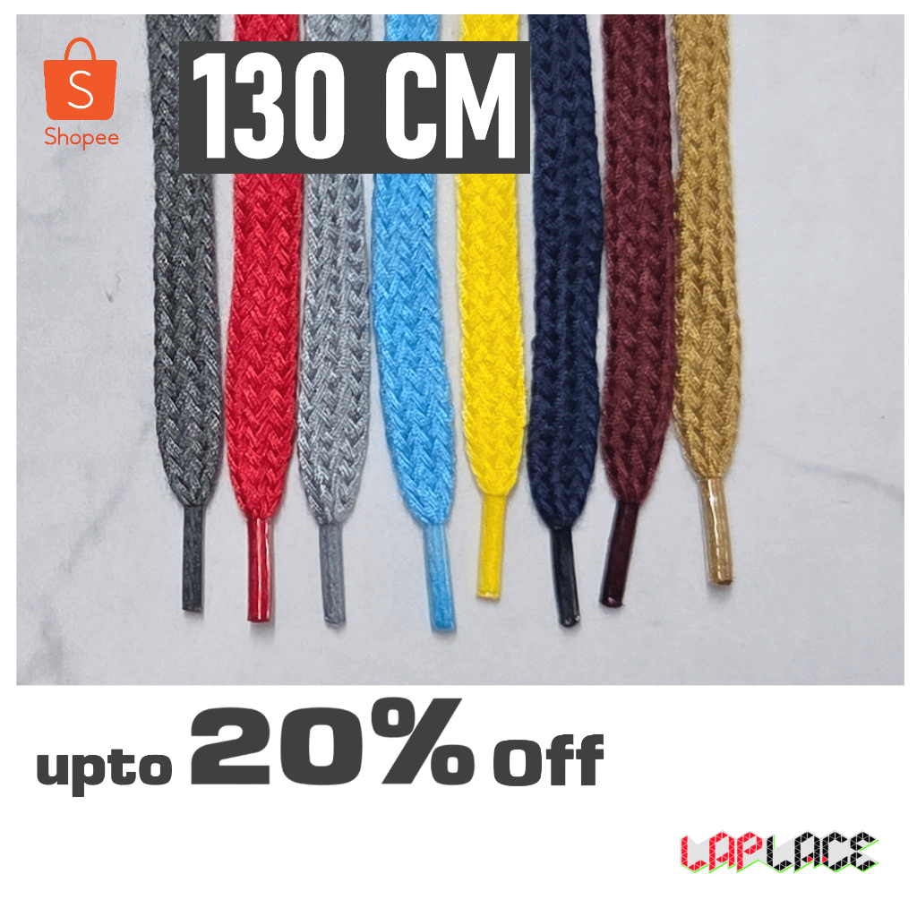 เชือกผูกรองเท้า 130 ซม ▼LapLace▼
