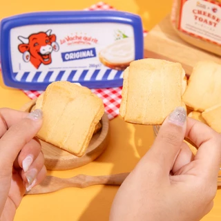 Miss Mamon x The Laughing Cow Cheese Toast × ฉั่วฮะเส็ง มินิโทสต์ สเปรดชีสวัวแดง ชีสโทสต์ ชีสโทสต์พริกเผา กรุบกรอบ หอมนม