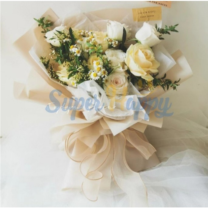 (ตัดแบ่ง 1 หลา)ริบบิ้นผ้าโปร่ง ผ้าชีฟองเกาหลี ซีทรู สำหรับงานตกแต่ง/งาน DIY/จัดดอกไม้/ห่อของขวัญ ราคา ถูกที่สุด ดีลบีเคเค แกลเลอรีภาพที่ 3