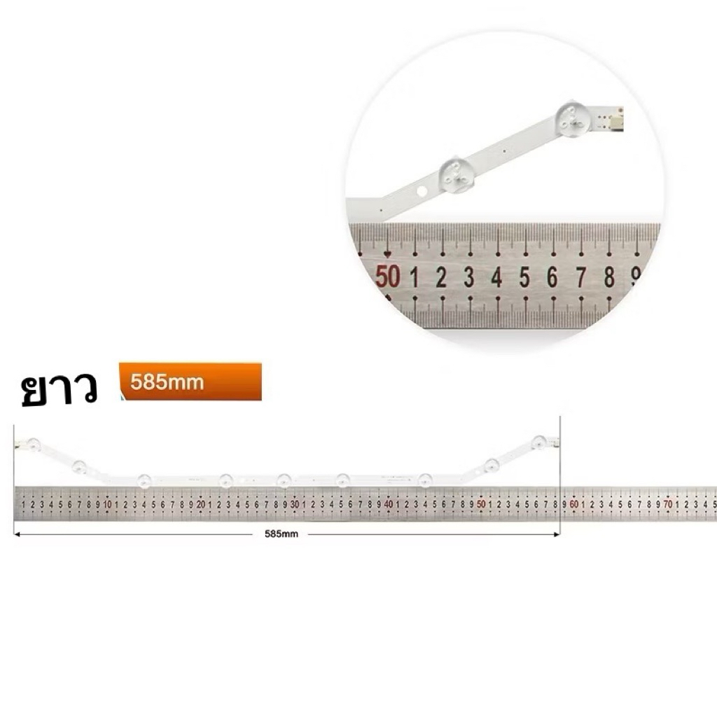 หลอดแบล็คไลท์ TV ซัมซุง SAMSUNG รุ่น UA32EH4003AK  UA32FH4003 UA32H4303 (งอ9 LED 2เส้น ) ราคา ถูกที่สุด ดีลบีเคเค แกลเลอรีภาพที่ 3