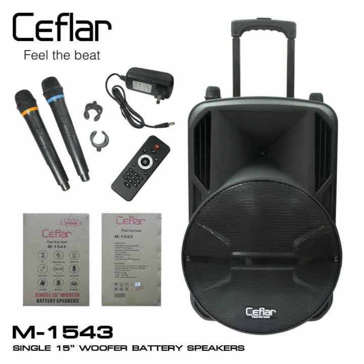 Ceflar ลำโพง (M-1241) Black +USB,BLUETOOTH