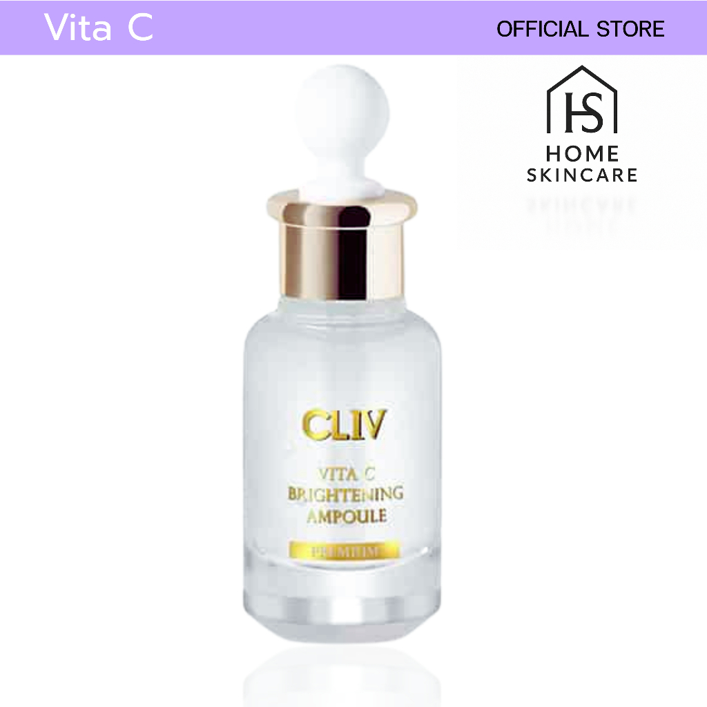 (ของแท้)CLIV Vita C Brightening Ampoule เซรั่มวิตามินซี หน้าใส ลดฝ้า กระ จุดด่างดำ ผิวกระจ่างใส 30ml
