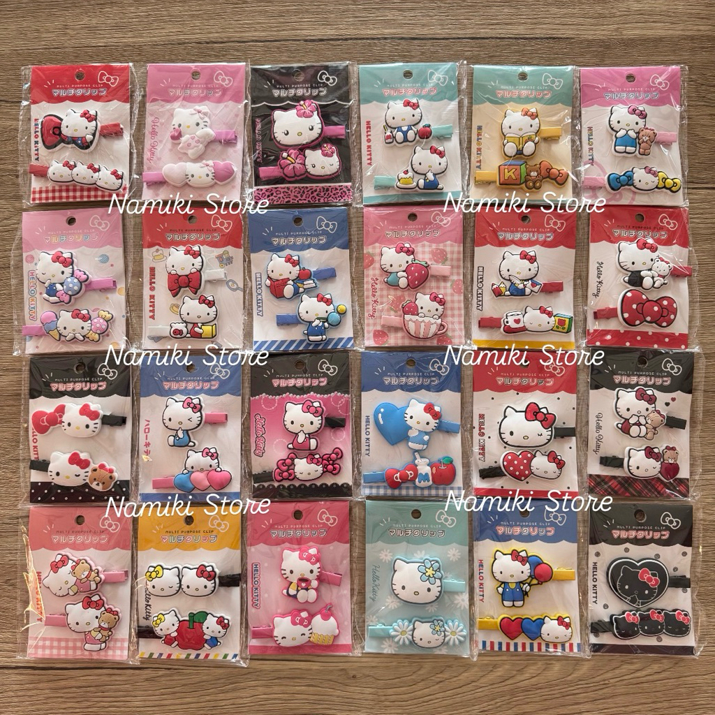 [ของแท้จากญี่ปุ่น🇯🇵] กิ๊บซิลิโคนติดผม Multi Purpose Clips Sanrio, Snoopy, Tom&Jerry, Powerpuff girl, Monchhichi