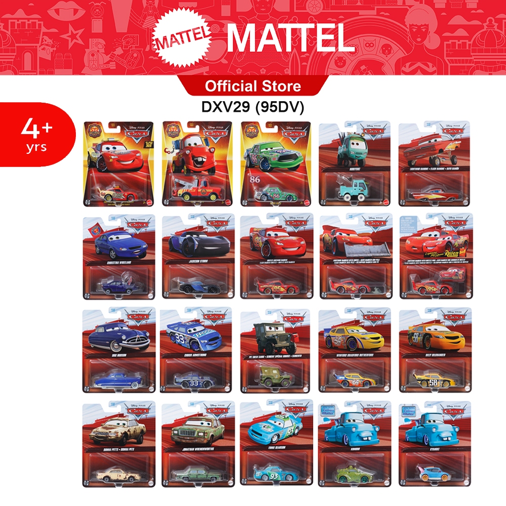 CARS Die-cast Singles Asst. คาร์ส - รถเหล็ก รถขนาด 1:55 คละแบบ DXV29 (95DV) TH