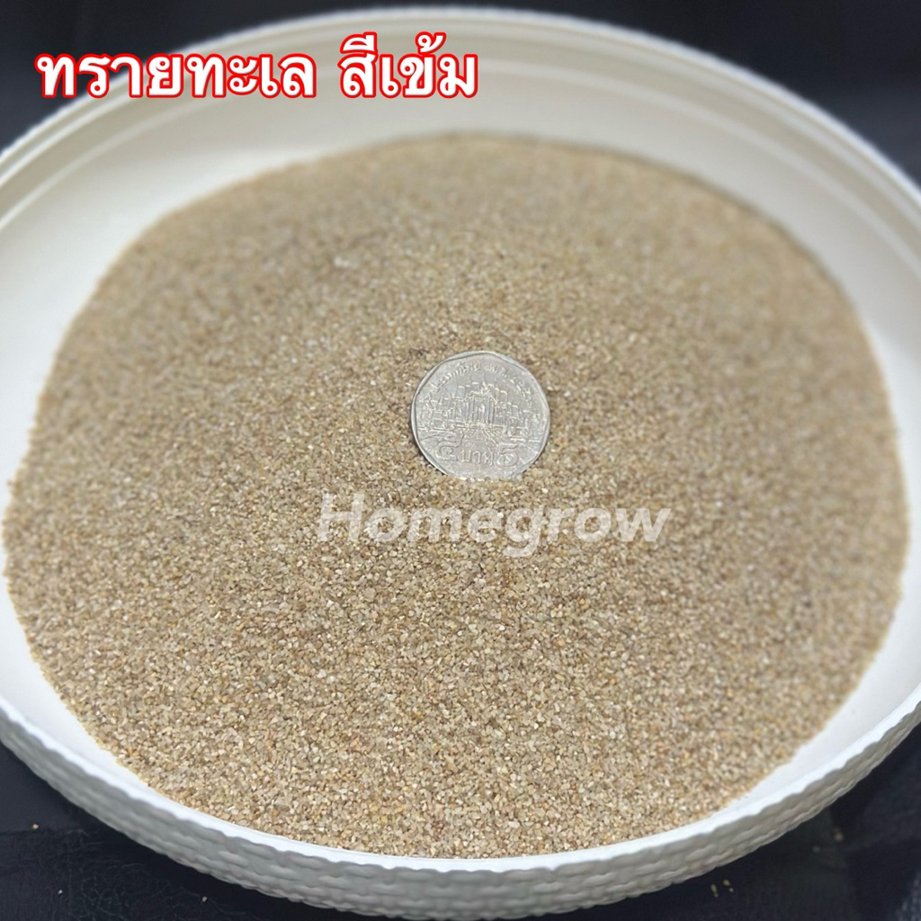 ทรายทะเลสีเข้ม ทรายตู้ปลา รองพื้นตู้ พร้อมส่ง
