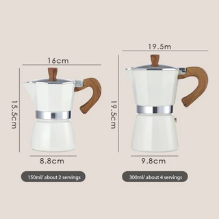 Moka Pot หม้อต้มกาแฟ กาต้มกาแฟสดพกพาใช้กับเตาแม่เหล็กไฟฟ้าได้ หม้อสแตนเลส ปลอดภัย