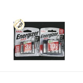 ถ่าน Energizer MAX AA และ AAA (แพ็ค 6, 8 ก้อน)