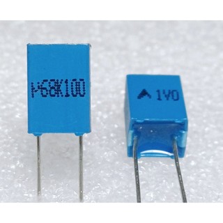 Epcos 0.68uf 680nf 684 100v polyester film capacitor MKT ตัวเก็บประจุ คาปาซิเตอร์ ระหว่างขา 5 มิล