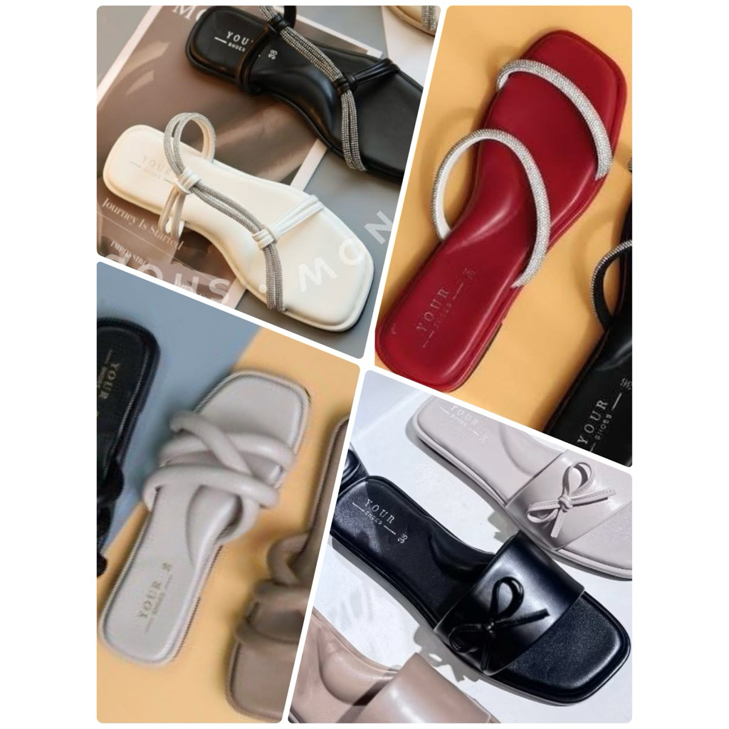 พร้อมส่ง รองเท้าแตะแฟชั่น พื้นนิ่ม รองเท้าสุขภาพ แบรนด์YourShoes