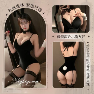 ชุดนอนไม่ได้นอน ชุดนอนเซ็กซี่ ชุดบันนี่คอสเพลย์ BN002 กำมะหยี่ พร้อมส่งจากไทย