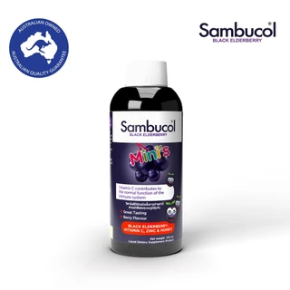Sambucol Black Elderberry Mini's Liquid 120ml แซมบูคอล แบล็ค เอลเดอร์เบอรี่ มินิส์ ชนิดน้ำ (120 มล)