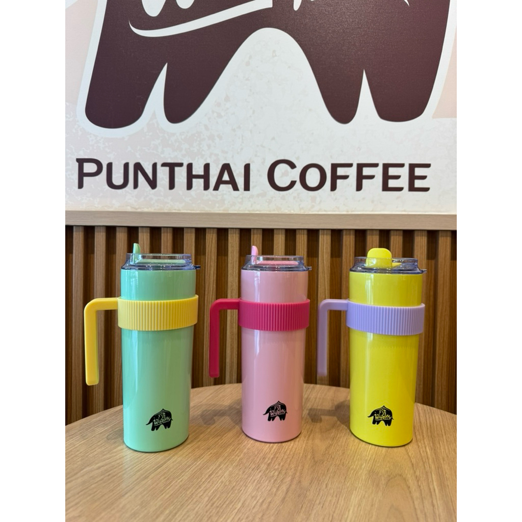 แก้วเก็บความเย็น PUNTHAI รุ่น Two Tone Tumbler ขนาด 600 ml.