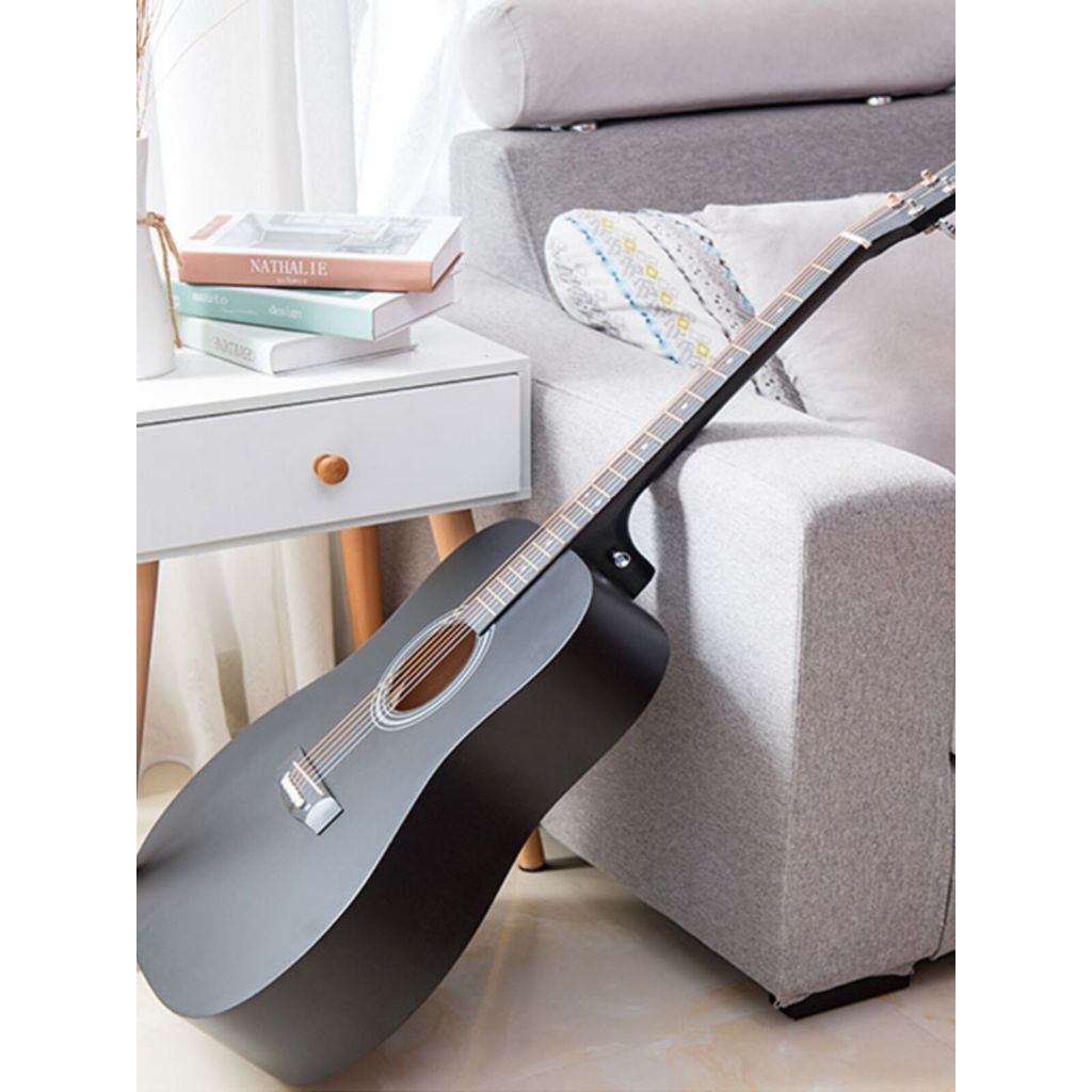 กีต้าร์โปร่ง 38 นิ้ว กีตาร์ Acoustic Guitar Ukuleles พร้อมของแถมมากมาย*เสียงดี เก็บเงินปลายทางได้ ราคา ถูกที่สุด ดีลบีเคเค แกลเลอรีภาพที่ 3