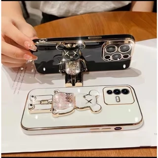 เคสหมุนได้ สำหรับ OPPO A6T A6 A6X A5X น้องหมี ขาตั้งได้ ฝาหลัง แบบนิ่ม น่ารัก เคสสีสวย พลาสเทล น้องหมีสุดน่ารัก E7