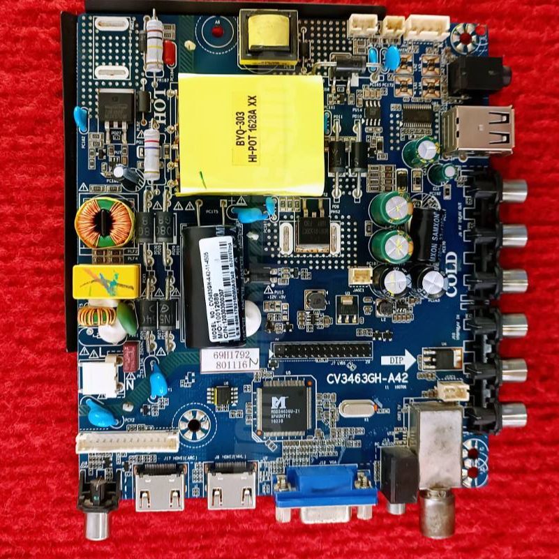 เมนบอร์ดทีวี ยี่ห้อ MARCO รุ่น LWD-395AA พาสบอร์ด CV3463GH-A42