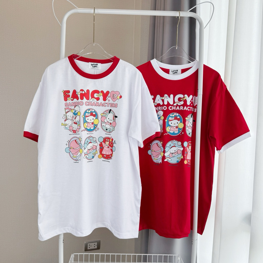 เสื้อยืดโอเวอร์ไซส์ QL แฟนซี่ซาริโอ้
