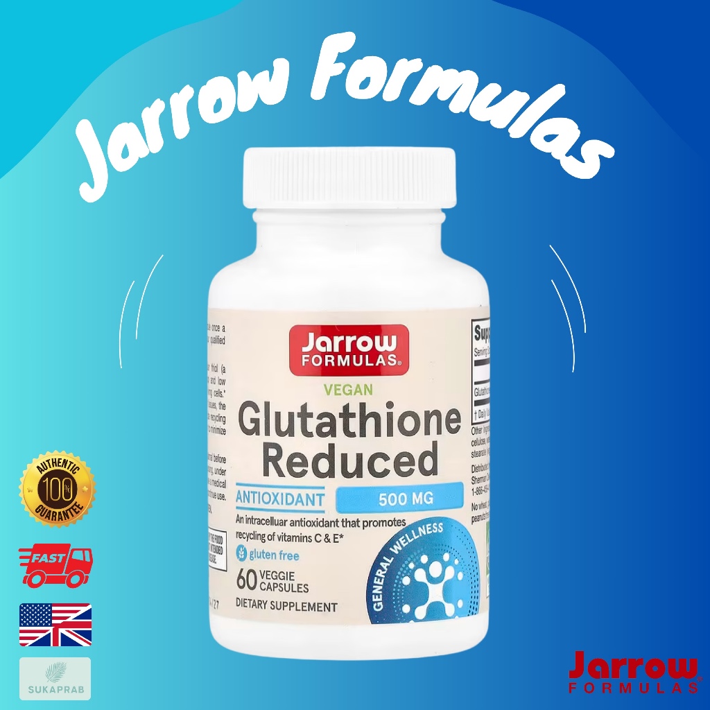 พร้อมส่ง Jarrow Formulas Glutathione Reduced 500 mg 60 Veggie Caps