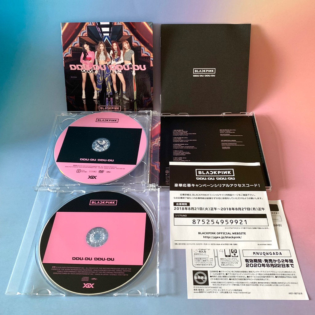 🛒 (พร้อมส่ง) CD+DVD ซีดีเพลง: BLACKPINK — Ddu-Du Ddu-Du (First Edition /Japan Limited) x Lisa, Rose,