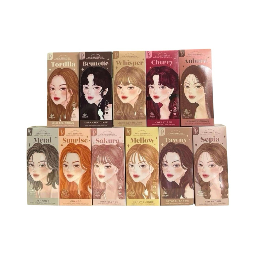 สีย้อมผม KOTA Cosmetics สูตรออแกนิค ไม่ฉุนไม่เหม็น