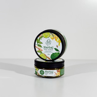 เฮอร์เบิลเฟซสครับ Herbal Face Scrub สำหรับผิวหน้า 100g.