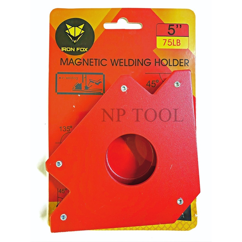 NP-214 แม่เหล็กจับฉาก IRONFOX ขนาด5นิ้ว ปากกาจับฉาก ฉากแม่เหล็ก
