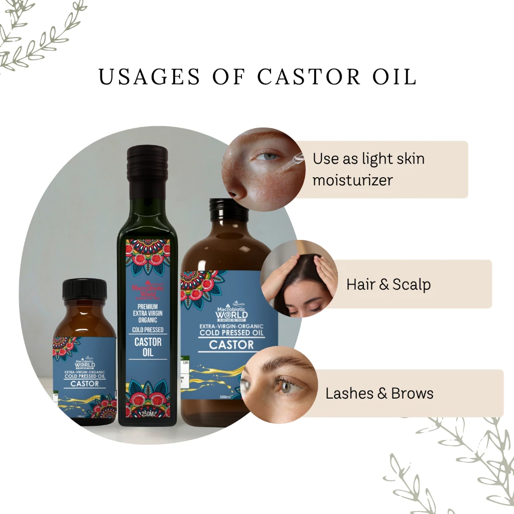 Organic/Bio Extra Virgin Cold Pressed Castor Oil | น้ำมันละหุ่ง