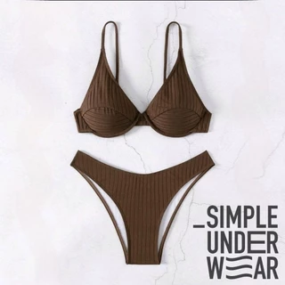 482 Simple Underwear bikini ชุดว่ายน้ำ มีโครงดันทรง