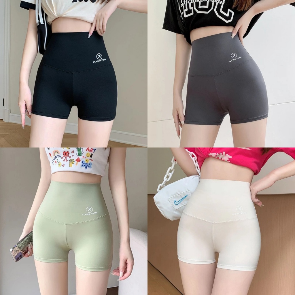 ส่งไวจากไทย 🔥กางเกงปลาฉลามกางเกงกระชับสัดส่วน กางเกงขาสั้นกาง โยคะ บางเบา ใส่ออกกำลังกาย ระบายอากาศ