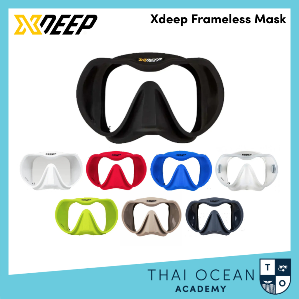 ไซส์ใหญ่และไซส์คนเอเชีย 🔹 XDEEP Radical Frameless Diving Mask หน้ากากดำน้ำลึก
