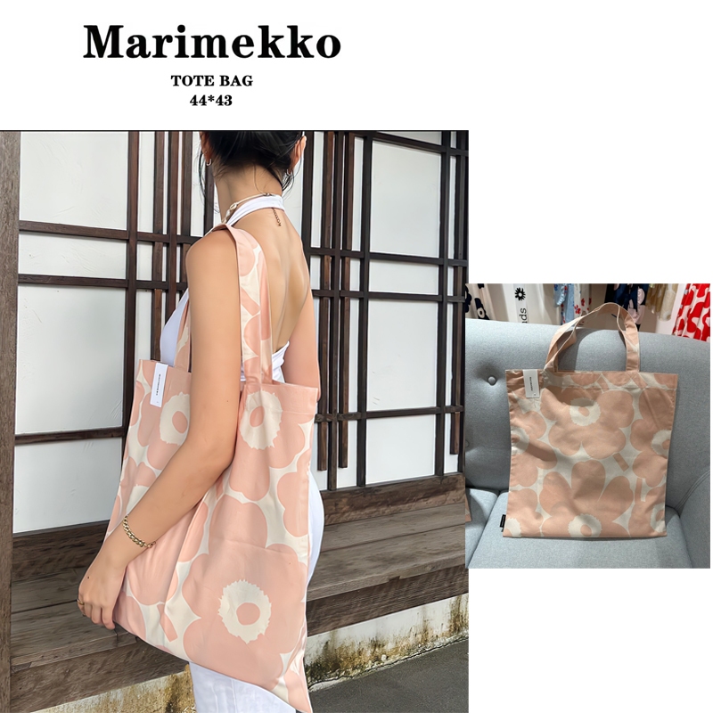 (พร้อมส่งในไทย) New Marimekko Tote Bag ของแท้ 100%/Canvas, Shoulder Shopping Bag - รูปที่ 3