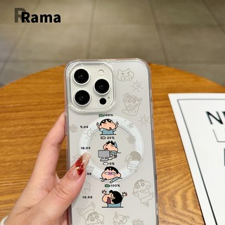 🔥Rama_case🔥เคสมือถือ แม่เหล็ก เคสใส สำหรับไอโฟน เสี่ยวซินที่ทำงานล่วงเวลา ไอโฟน11 For iPhone16 13 14 PRO MAX X XS XR 7