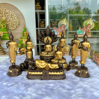 พระประจำวันเกิด หน้าตัก3นิ้ว แร่เหล็กน้ำพี้ แถมฟรีฐานรองพระ สีมันปูเพ้นท์