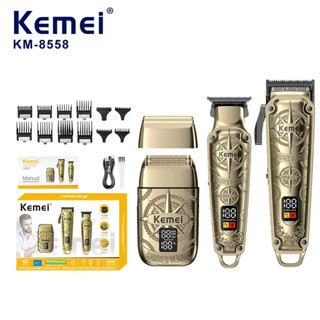 Kemei km8558 ปัตตาเลี่ยนตัดผม ไร้สายทั้งชุด เครื่องโกนหนวด ห…