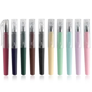 S0597 ปากกาเจล มินิมอล แท่งสั้น แบบปลอก ขนาด10.5 ซม. Gel Pen สีพาสเทล หมึกดำ เขียนลื่น