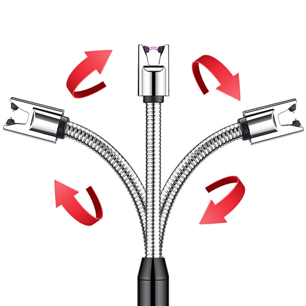 ปลีก/ส่ง ไฟแช็ค ที่จุดไฟ เตาพกพา หัวฟูแฟชั่น แบบไฟฟ้า ชาร์จ USB thumbnail 5