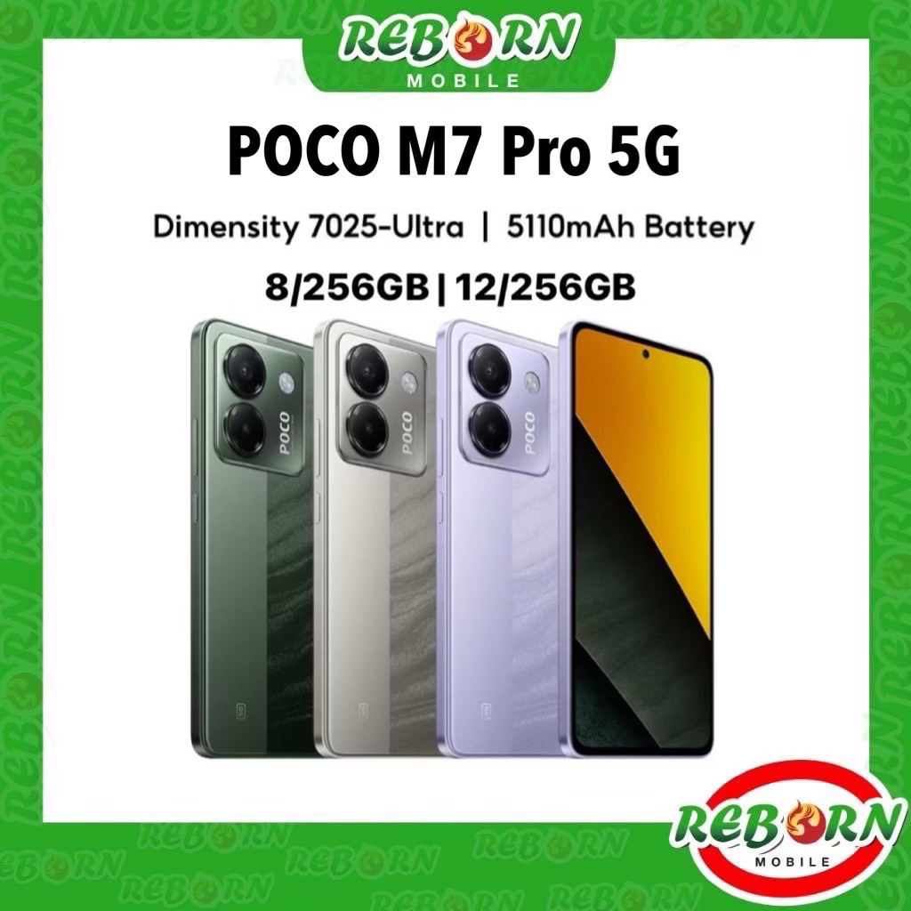 [New] Xiaomi POCO M7 Pro ชิป Dimensity 7025-Ultra 6.67" 50MP ชาร์จเร็ว 45W ศูนย์ไทย by RebornMobile