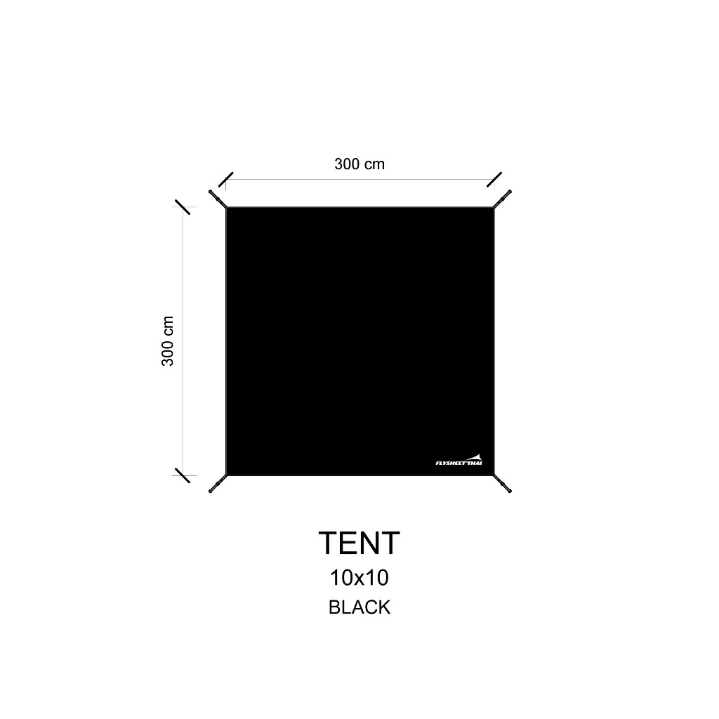 กราวชีท 3x3  For 10x10 KODIAK Springbar Jack100 Treveller Midgard9.2 Highline6 Campdesign
