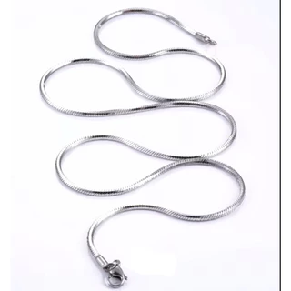 LN64 สร้อยคอลายงูแปดเหลี่ยมสแตนเลสแท้